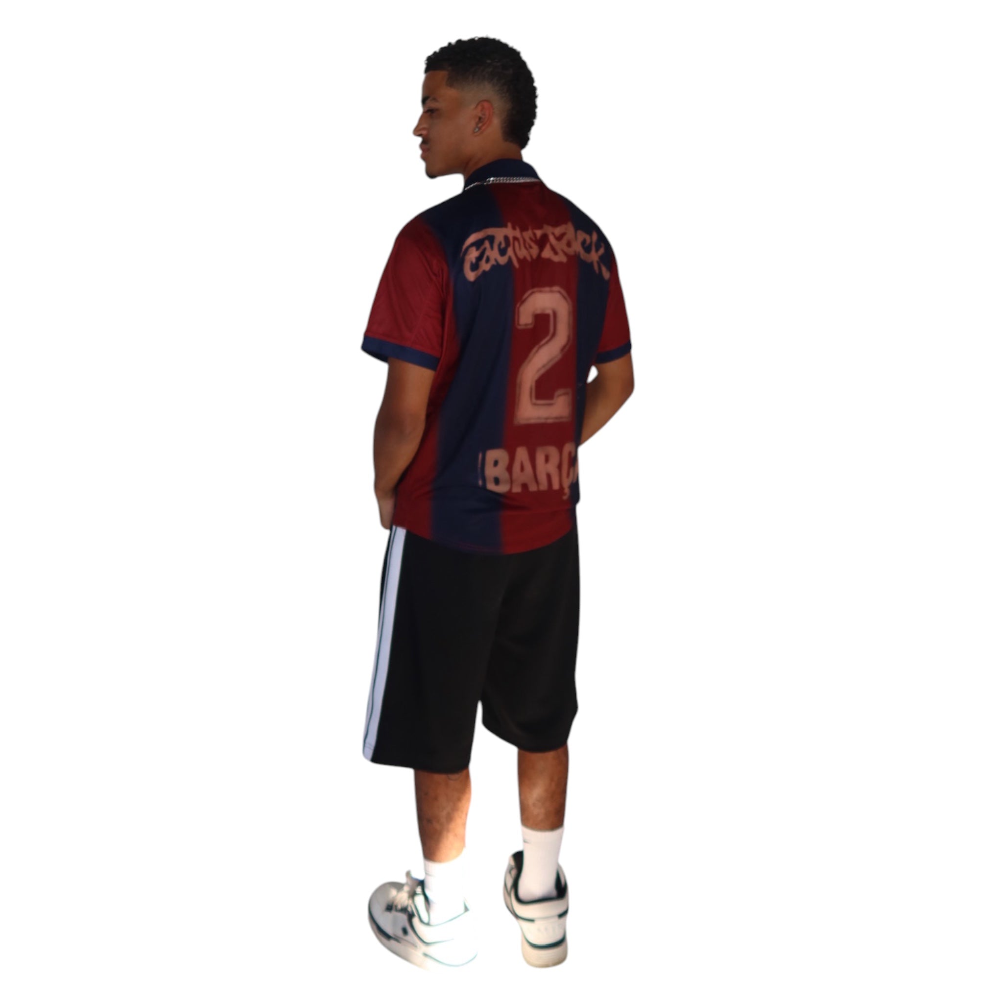 Travis Scott X Nike X Fc Barcelona Retro 2000/01 Home Skeleton Jersey