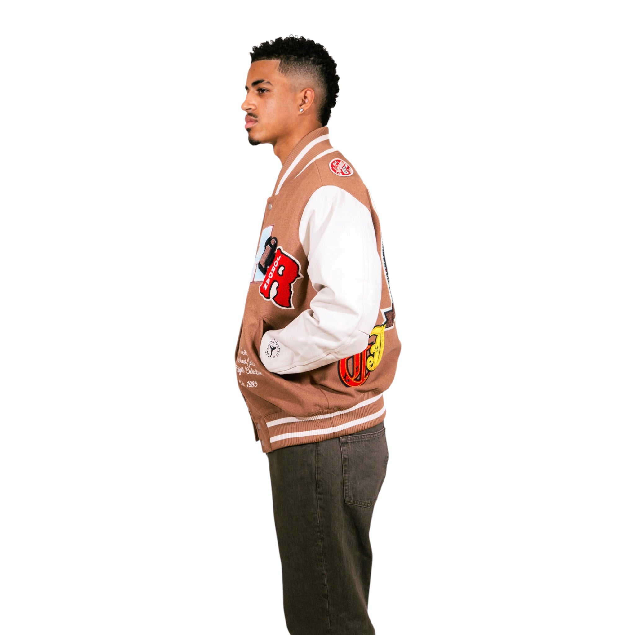 Travis Scott x Jordan Varsity Jacket (Antique Brown)