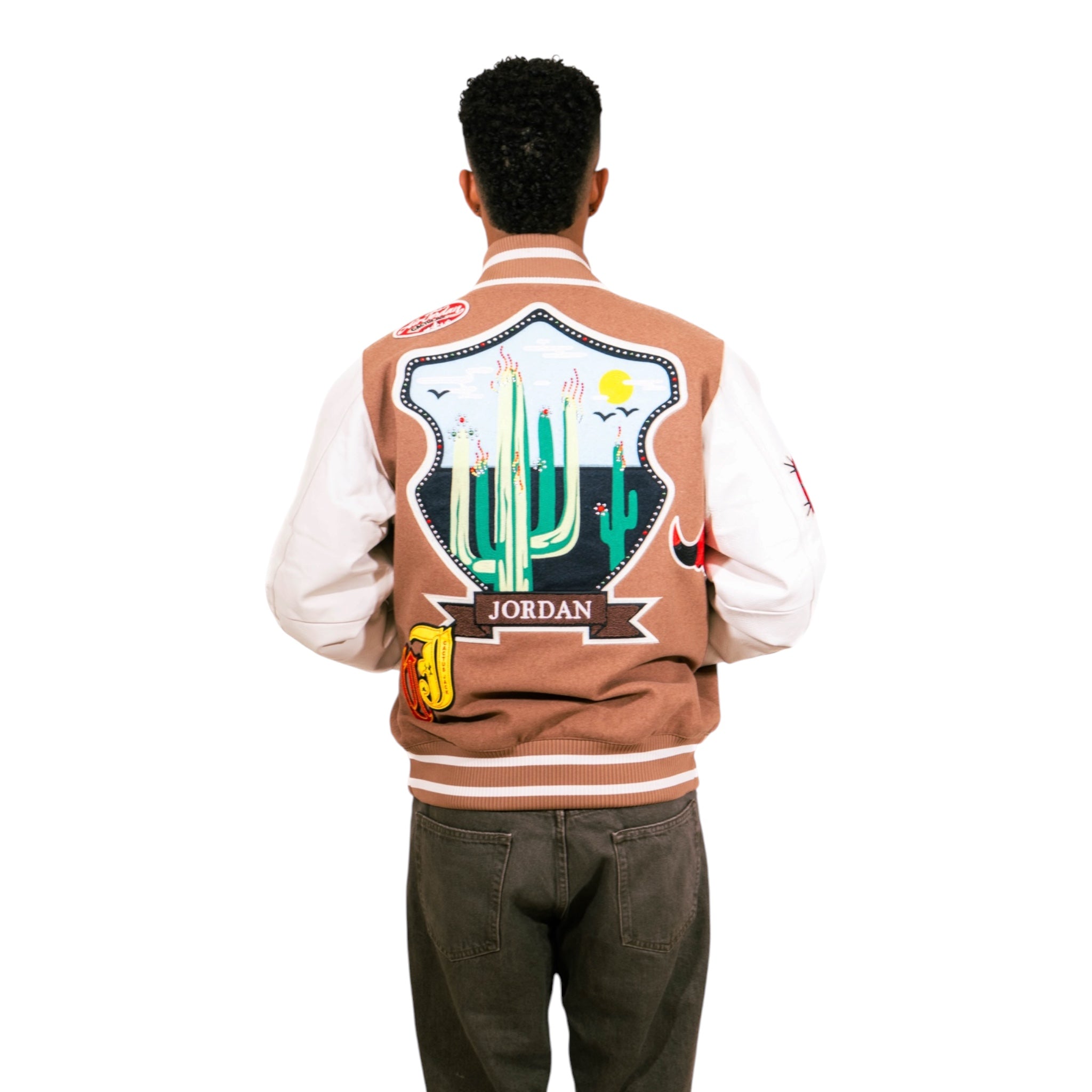 Travis Scott x Jordan Varsity Jacket (Antique Brown)
