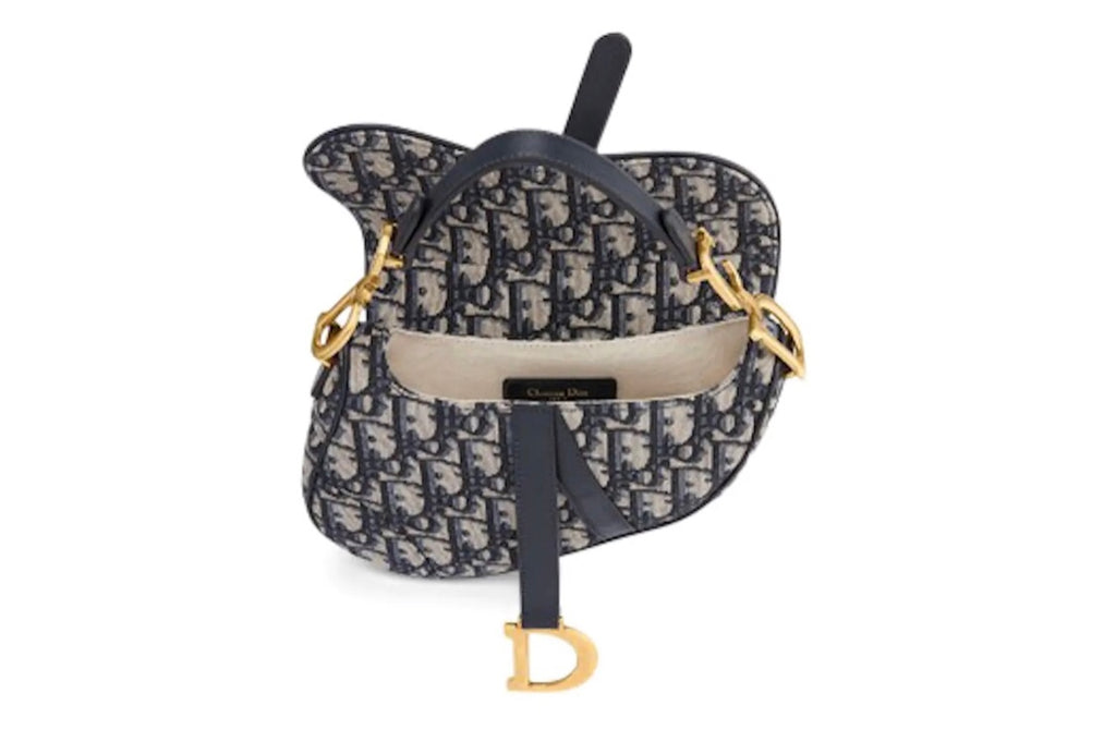 Dior Oblique Saddle Bag Blue