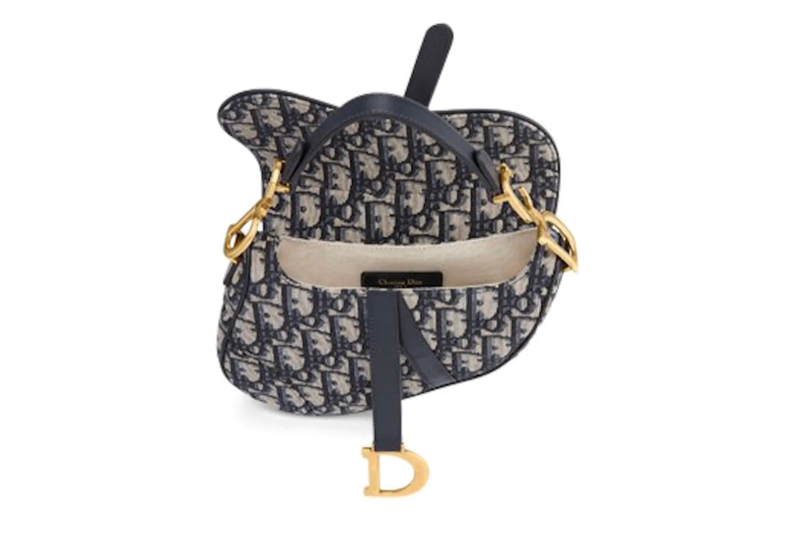 Dior Oblique Saddle Bag Blue