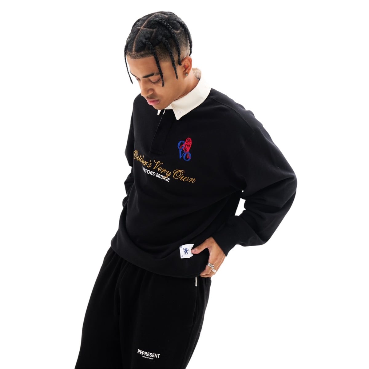 OVO x Chelsea FC Rugby Sweatshirt Black