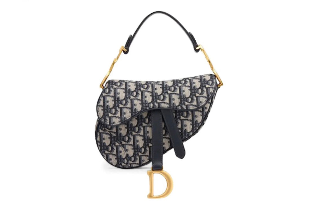 Dior Oblique Saddle Bag Blue