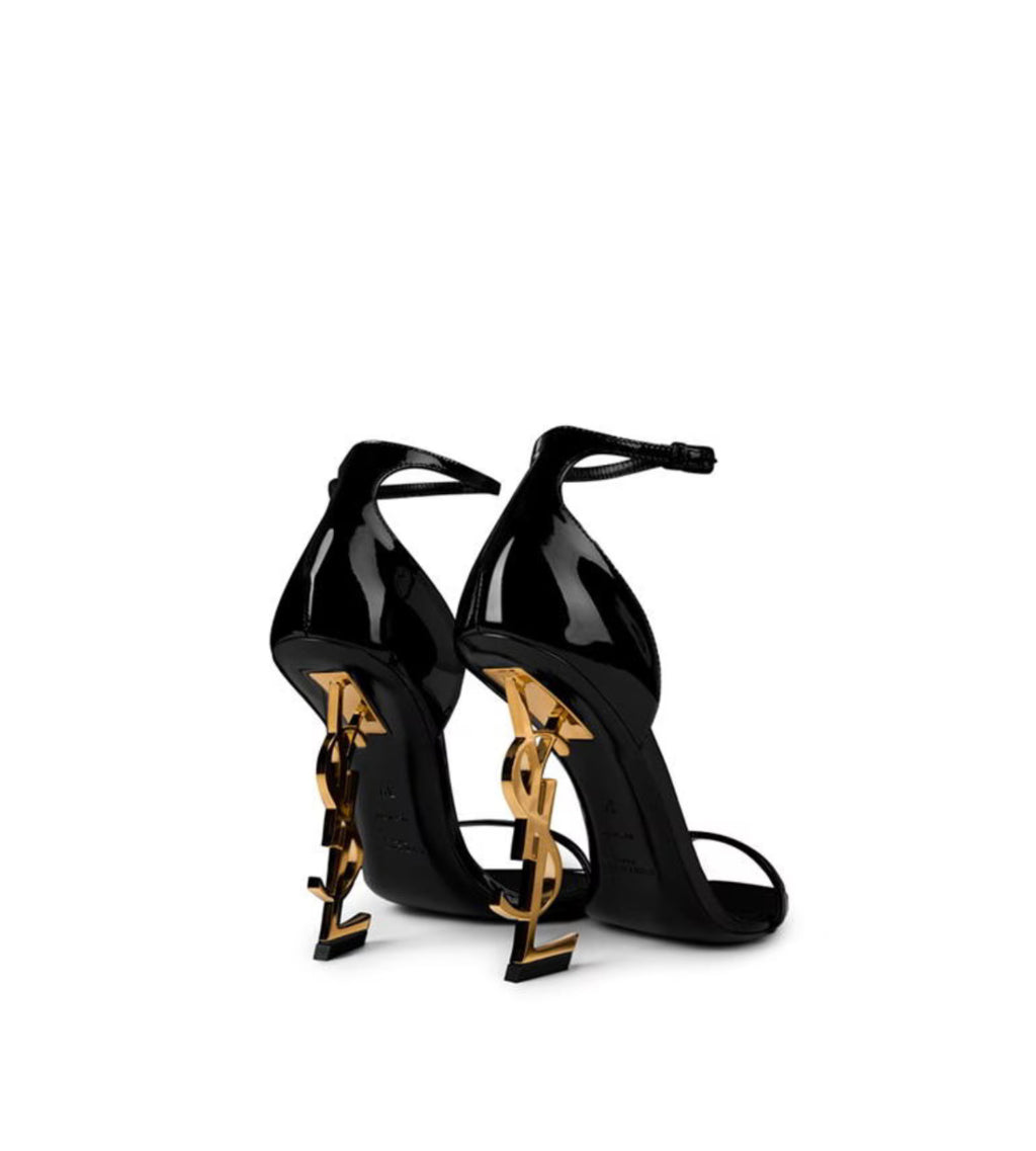 YSL Opyum Sandals In Patent Leather