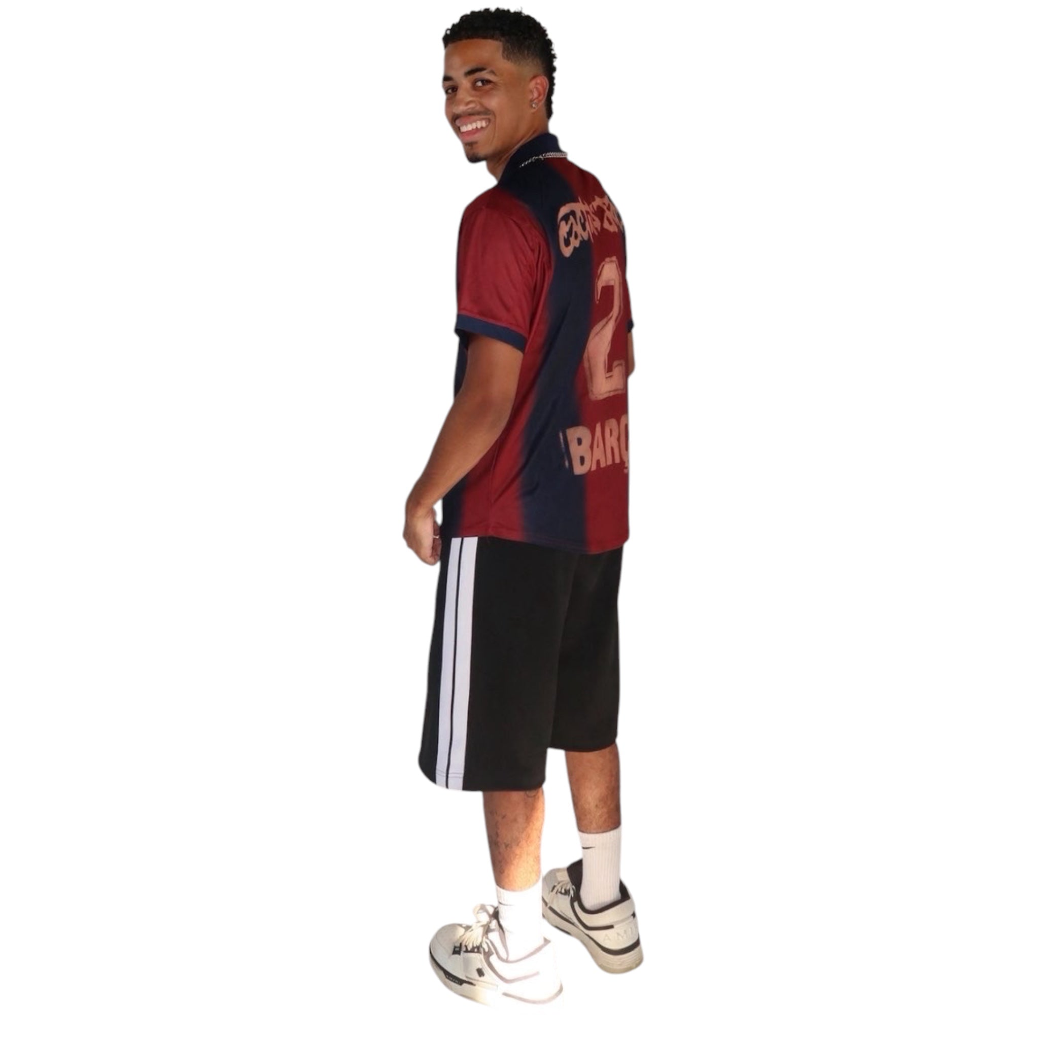 Travis Scott X Nike X Fc Barcelona Retro 2000/01 Home Skeleton Jersey