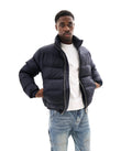Dior Oblique Down Jacket Navy Blue Technical Jacquard