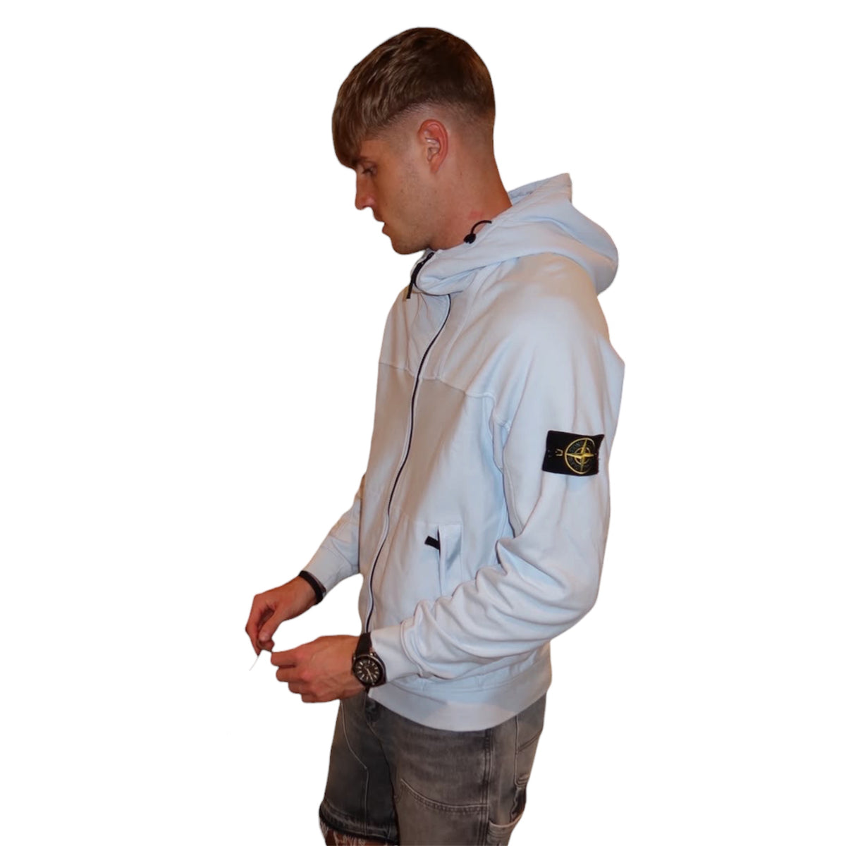 Stone Island Windbreaker Jacket (Blue)