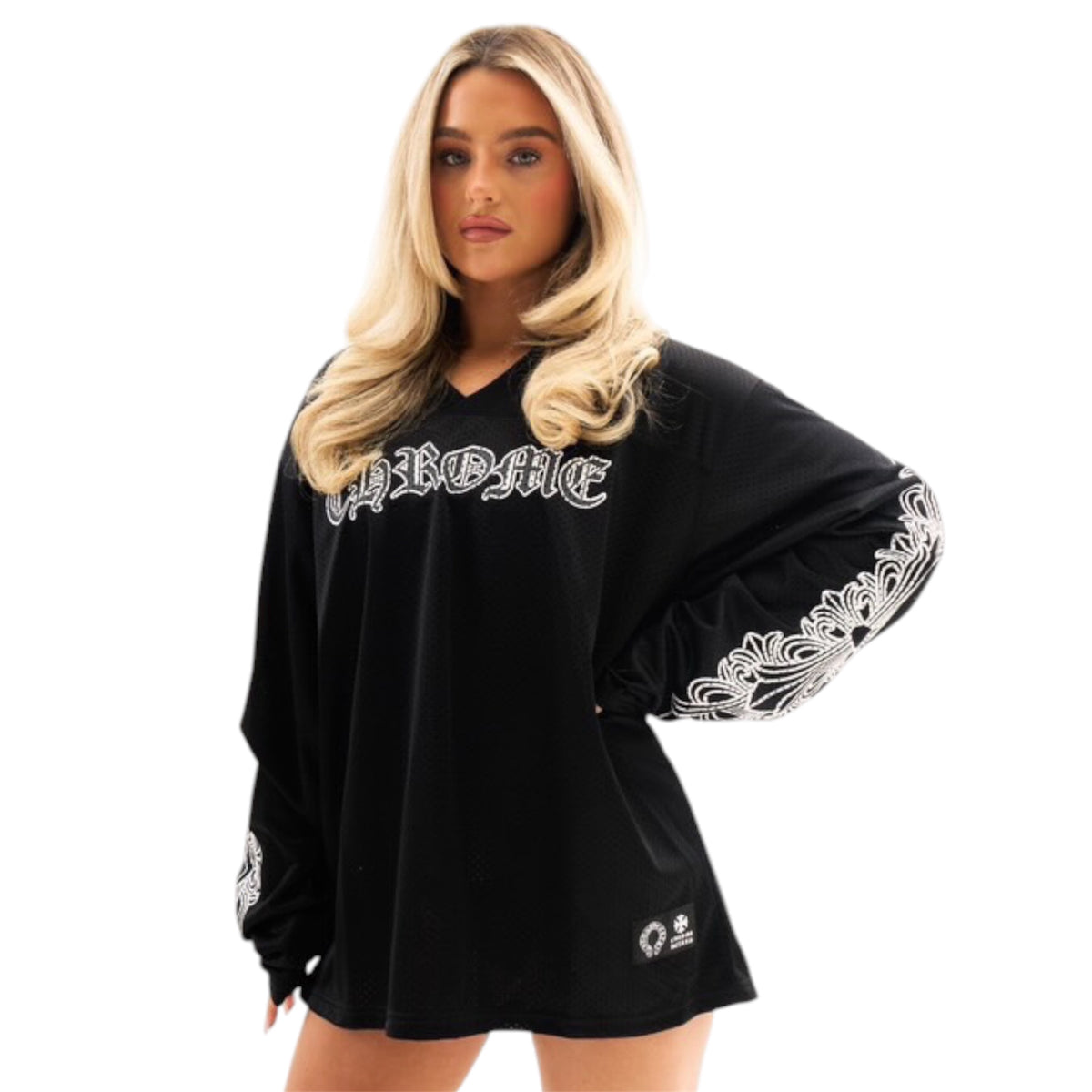 Chrome Hearts Stadium Mesh L/S Jersey Black