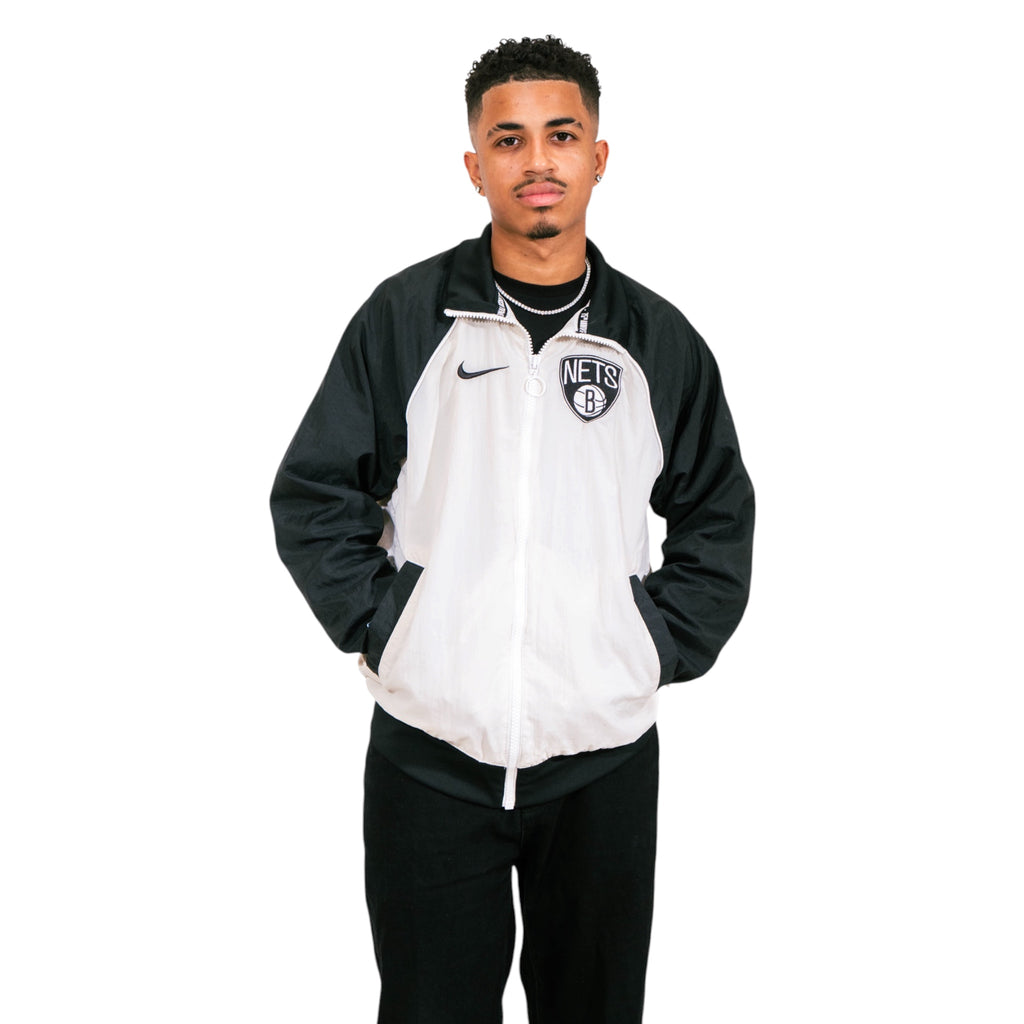 Brooklyn Nets Track Jacket (Black/White)