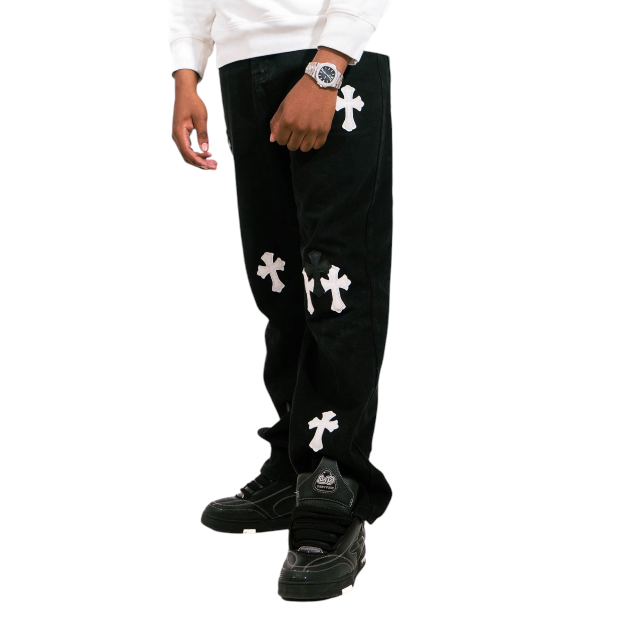 Chrome Hearts Jeans (Black/White)