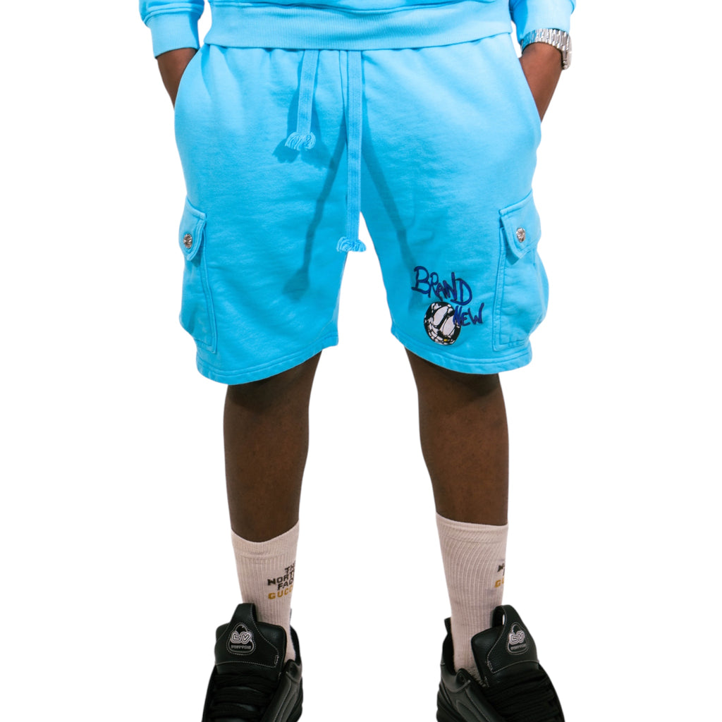 Chrome Hearts x Matty Boy cargo shorts (Blue)
