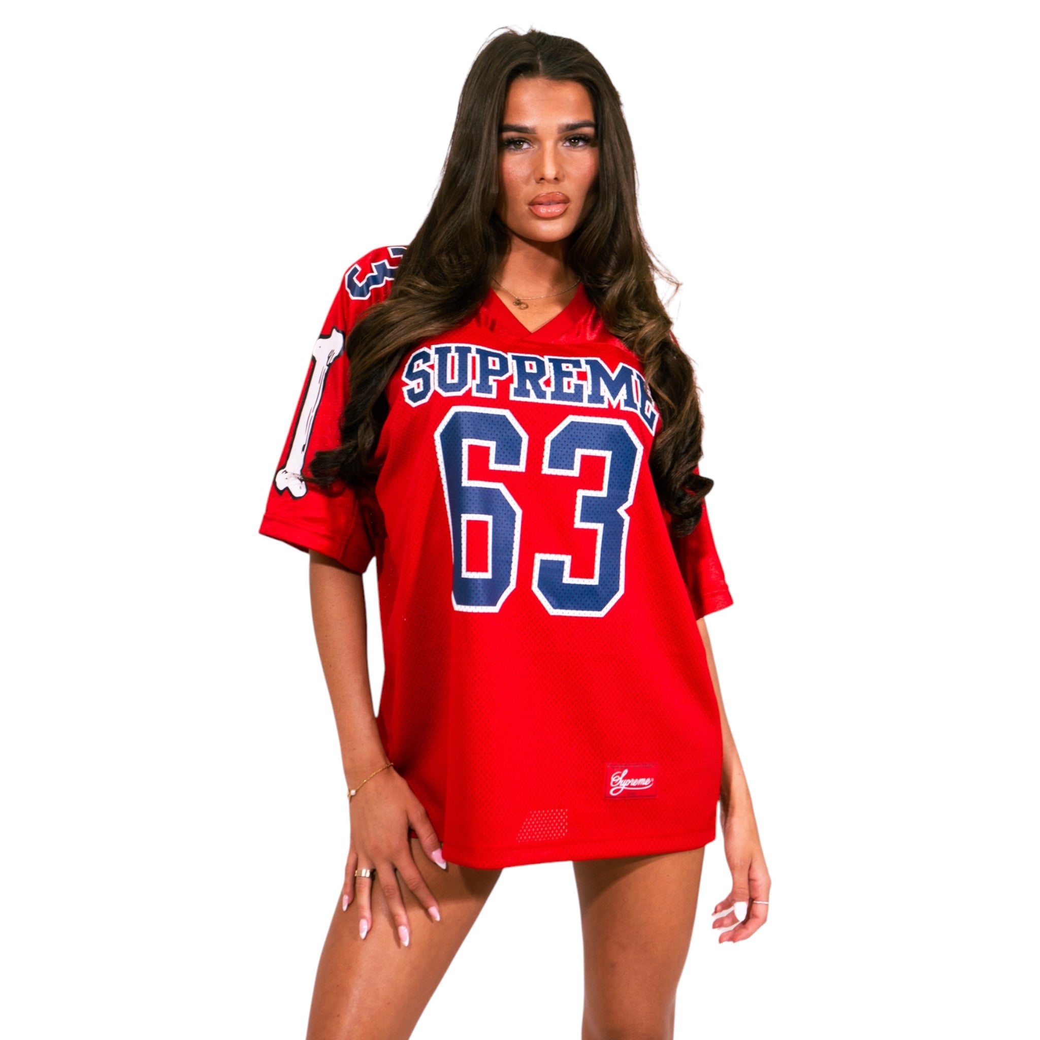 Supreme Bones Football Jersey (Red)