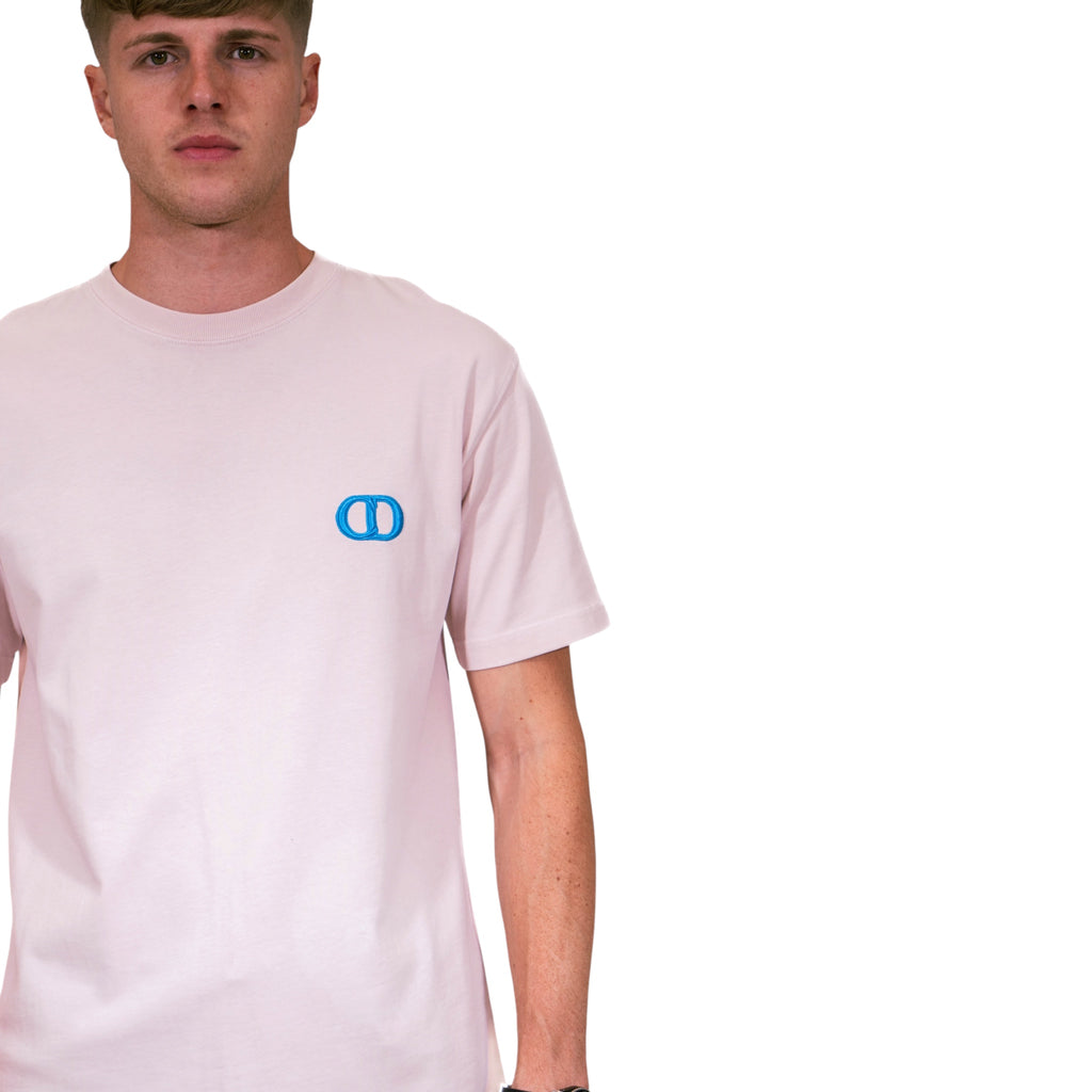 Dior CD Icon Relaxed Fit Cotton T-Shirt (Pink)