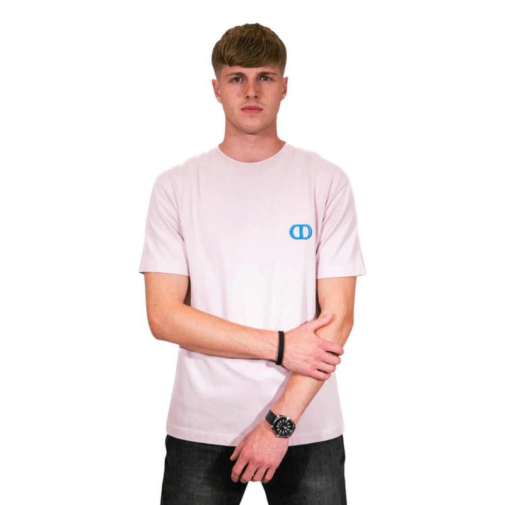 Dior CD Icon Relaxed Fit Cotton T-Shirt (Pink)