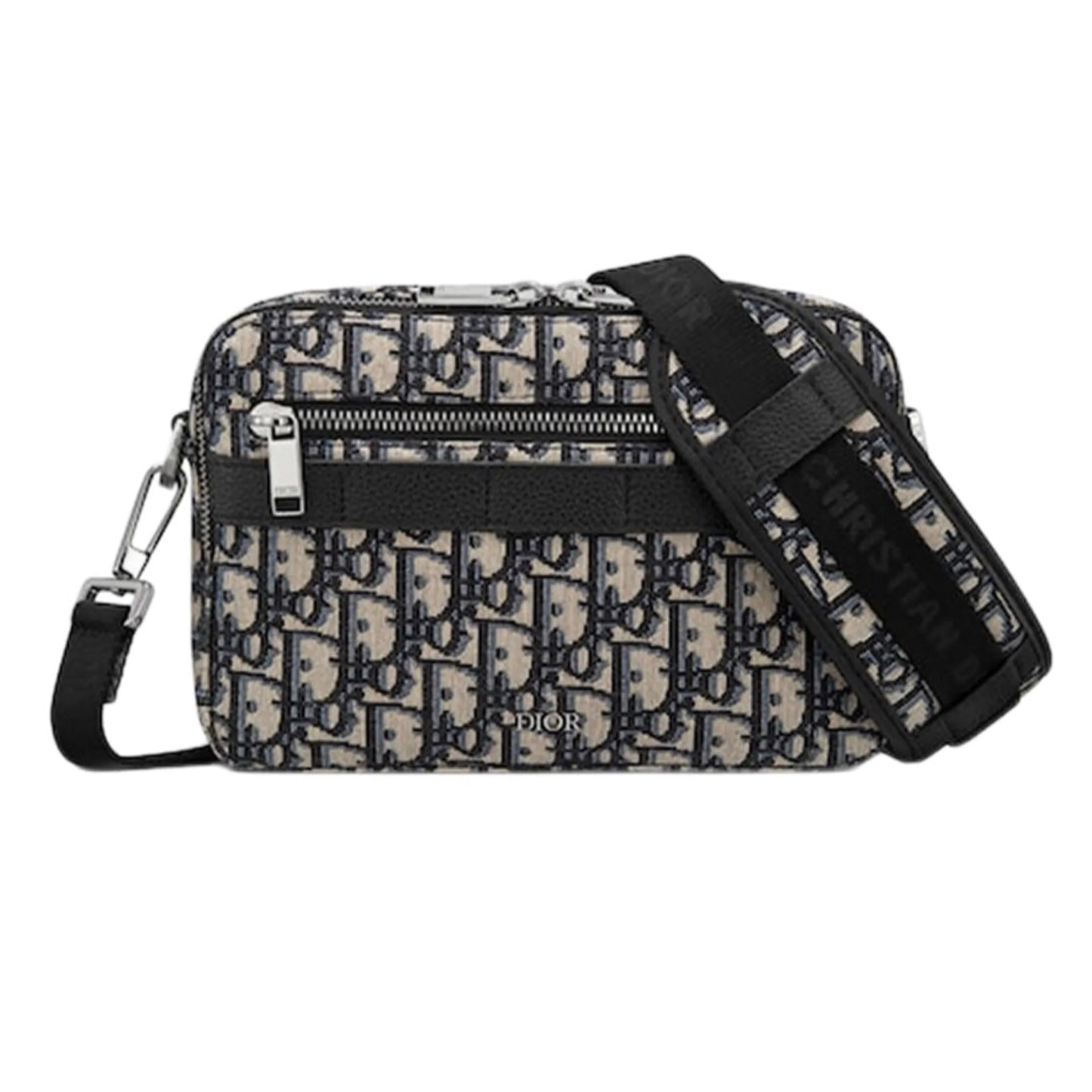 Dior Safari Messenger Bag Dior Oblique Jacquard Beige/Black