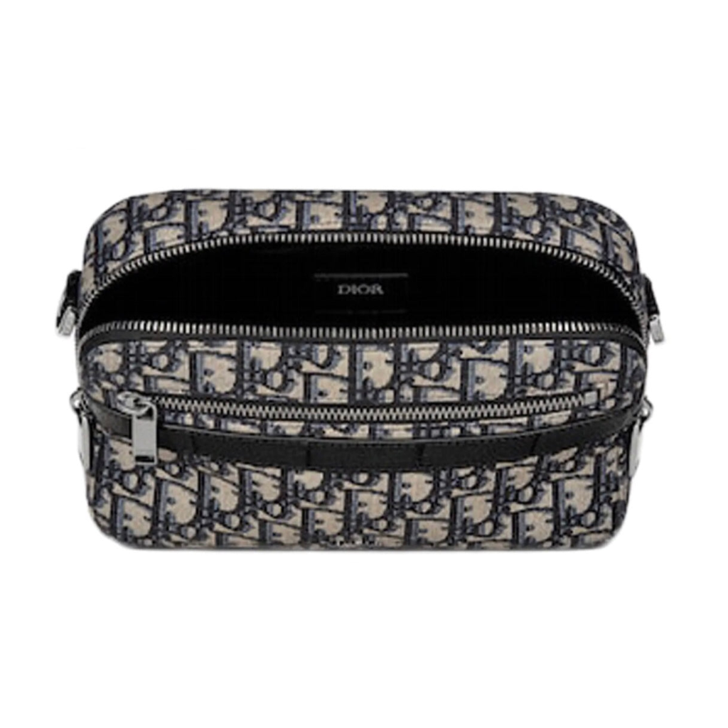 Dior Safari Messenger Bag Dior Oblique Jacquard Beige/Black
